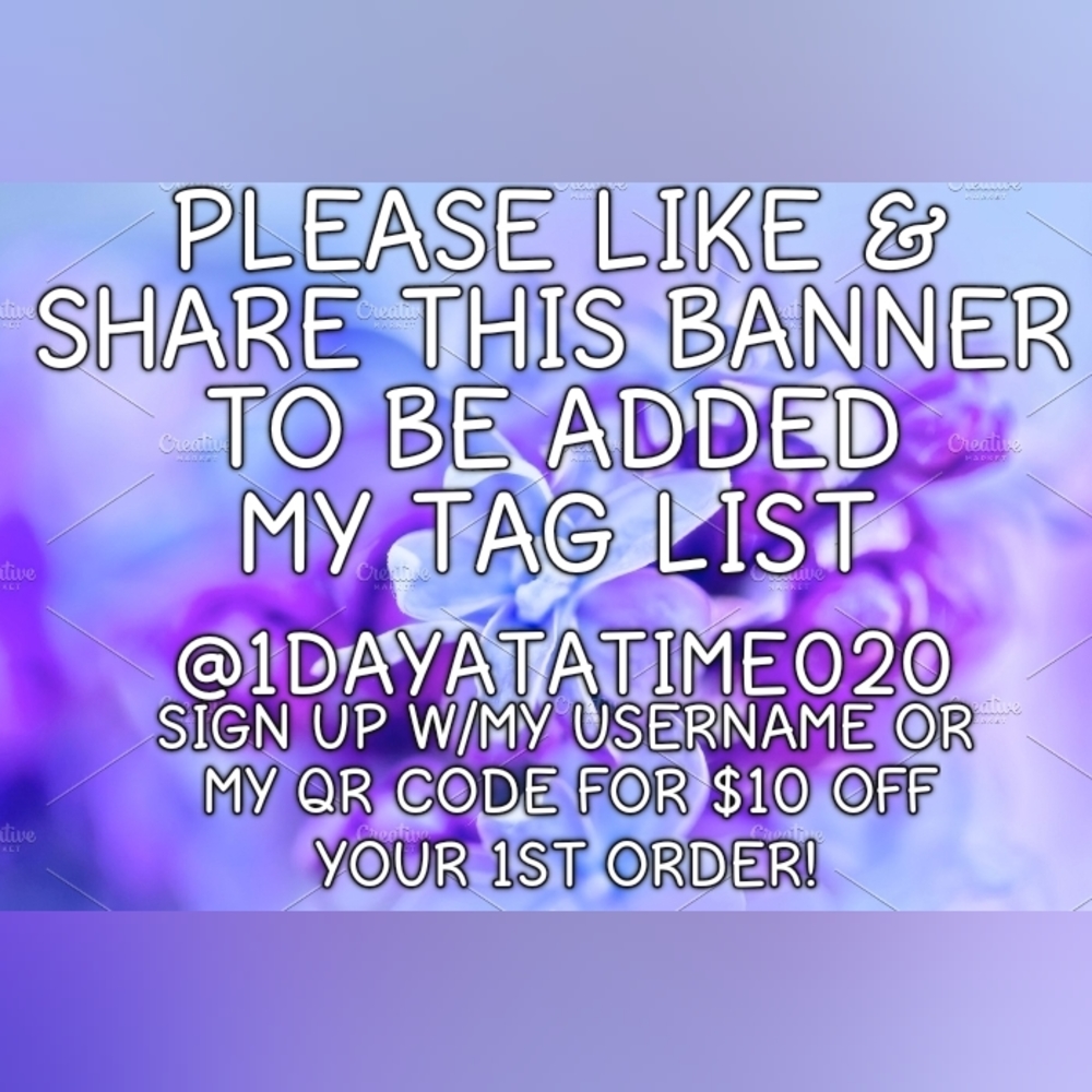 Like And Share This Banner To be Added to My Tag List!